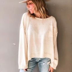 Listicle Clothing Oxford Knit Sweater