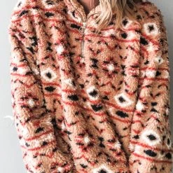 Style Melody Desert Seeker Sherpa Pullover Clothing