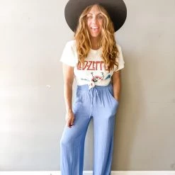 Blue B Sky Is The Limit Palazzo Pants