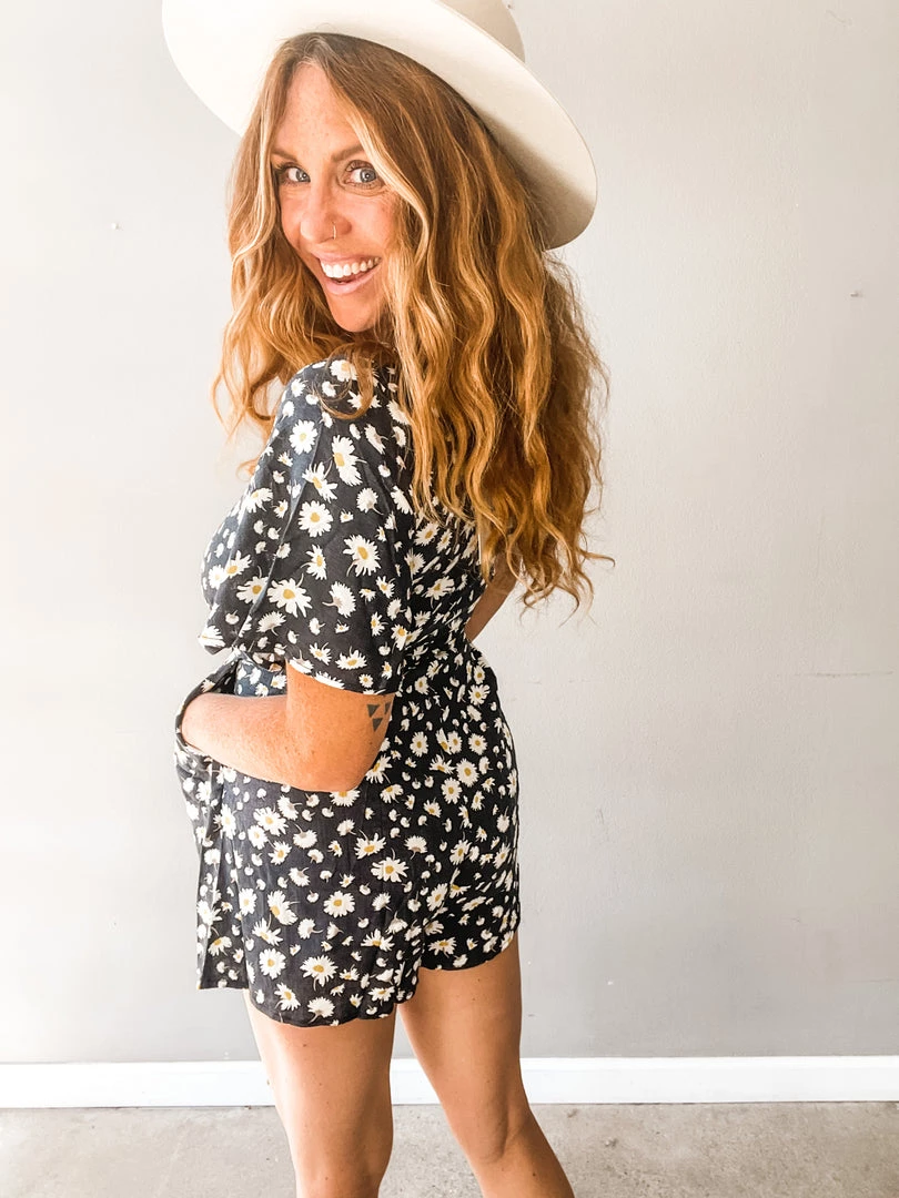 Lush Clothing Navy Daisy Jumpsuit 5 Lush Clothing Navy Daisy Jumpsuit