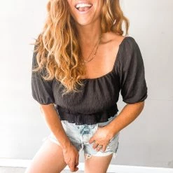 Lush Clothing Maria Ruffle Crop