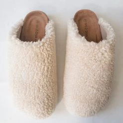 Stella Shoes Matcha Shearling Clog