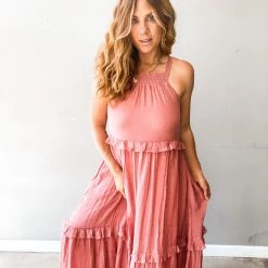Listicle Clothing On The Horizon Halter Dress