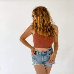 Zenana Sun Seeker Cropped Tank Clothing