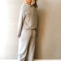 Project Social T Ride Cozy Rib Wide Leg Pant Clothing