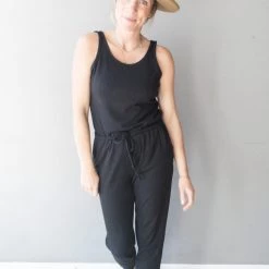 Chaser Brand Chaser Cozy Rib Tank Jumpsuit Clothing