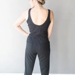 Chaser Brand Chaser Cozy Rib Tank Jumpsuit Clothing