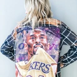 Envy Upcycle Kobe Vintage Tee Flannel Clothing