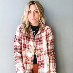 Envy Upcycle Clothing Red Hot Chili Peppers Vintage Band Tee Flannel