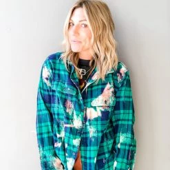 Envy Upcycle The Beatles Vintage Band Tee Flannel Clothing