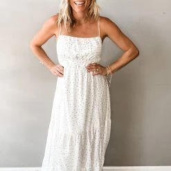 Endless Blu On The Rise Midi Dress Clothing