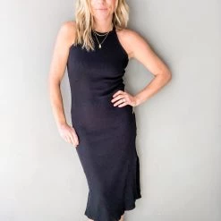 Lush Clothing Lover Ribbed Midi Dress