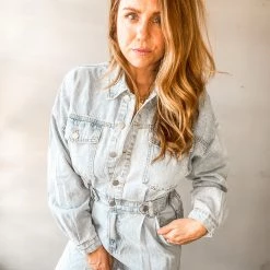 Mable Garage Girl Denim Jumpsuit