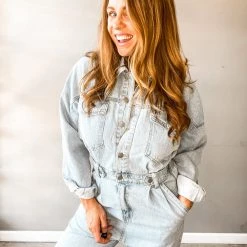 Mable Garage Girl Denim Jumpsuit