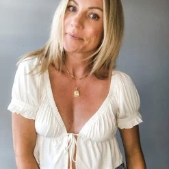 Audrey 3+1 Clothing Malibu Vibes Baby Doll Crop