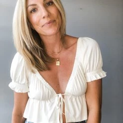 Audrey 3+1 Clothing Malibu Vibes Baby Doll Crop