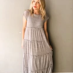 Listicle Hazy Skies Tiered Maxi Dress
