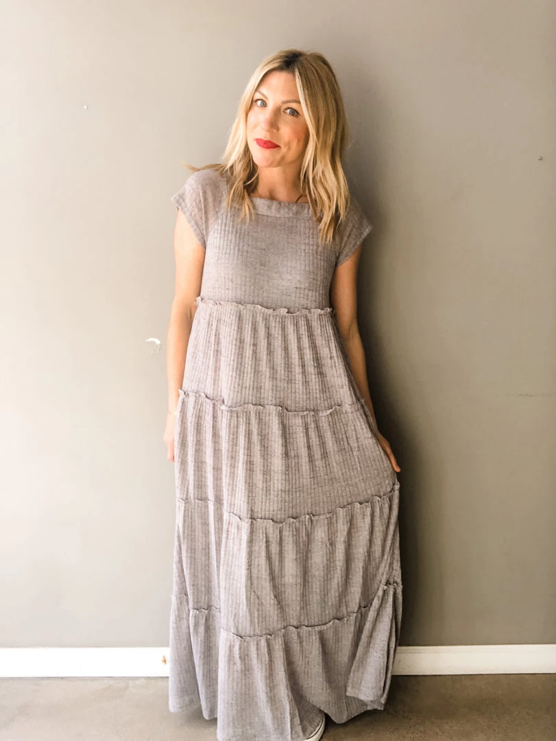 Listicle Hazy Skies Tiered Maxi Dress 2 Listicle Hazy Skies Tiered Maxi Dress