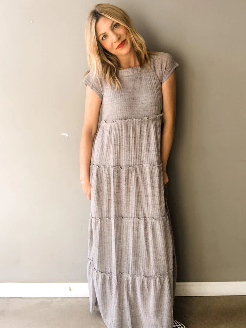 Listicle Hazy Skies Tiered Maxi Dress 1 Listicle Hazy Skies Tiered Maxi Dress