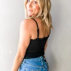 Chaser Brand Chaser Rib Ruffle Cami