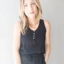 Chaser Brand Clothing Chaser Heirloom Henley Tank