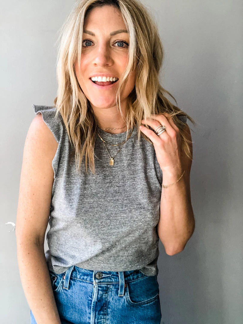 Chaser Brand Chaser Cropped Flutter Sleeve Tee Clothing 1 Chaser Brand Chaser Cropped Flutter Sleeve Tee Clothing