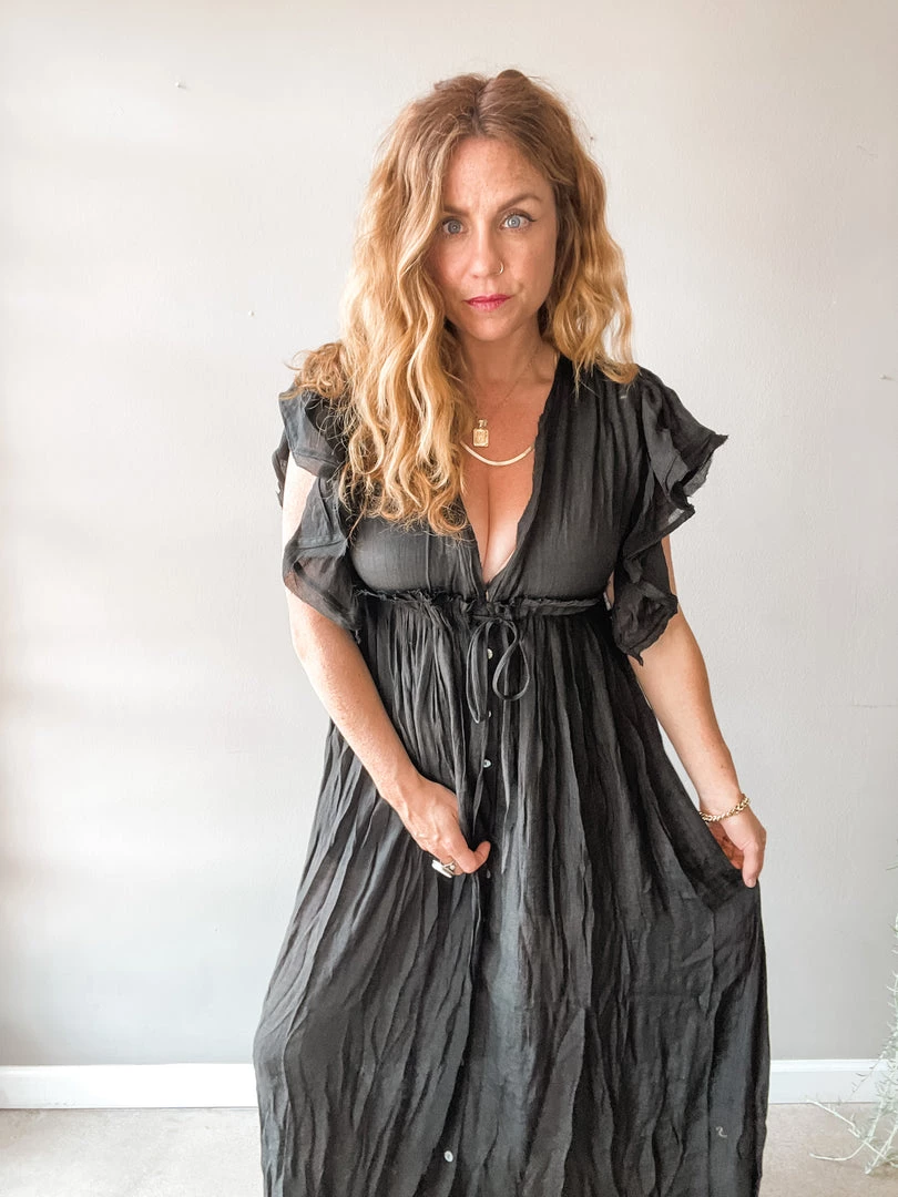 Peach Love California Clothing Rising Sign Maxi Dress 8 Peach Love California Clothing Rising Sign Maxi Dress