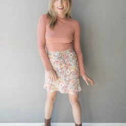 Audrey 3+1 Clothing On The Rise Floral Skirt