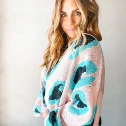 Peach Love California Everything's Technicolor Sweater