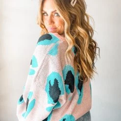 Peach Love California Everything's Technicolor Sweater