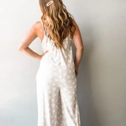 Peach Love California Picking Daisies Jumpsuit Clothing