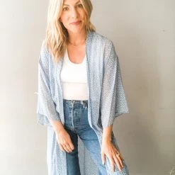 Audrey 3+1 Animal Chiffon Cardigan Clothing