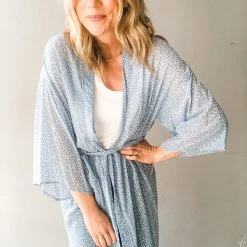 Audrey 3+1 Animal Chiffon Cardigan Clothing