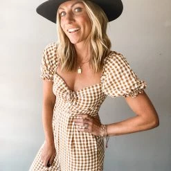 Mable Dancing In Gingham Jumpsuit Clothing