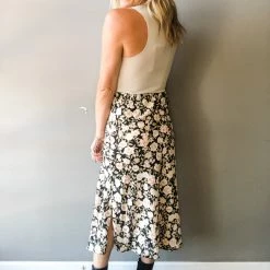 Audrey 3+1 Fields Of Roses Midi Slip Skirt 9 Audrey 3+1 Fields Of Roses Midi Slip Skirt