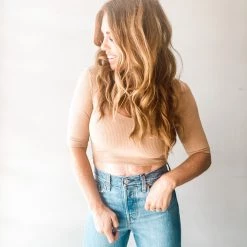 Audrey 3+1 Clothing Coastline Crop Top