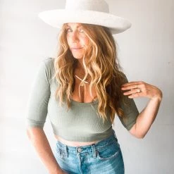 Audrey 3+1 Clothing Coastline Crop Top