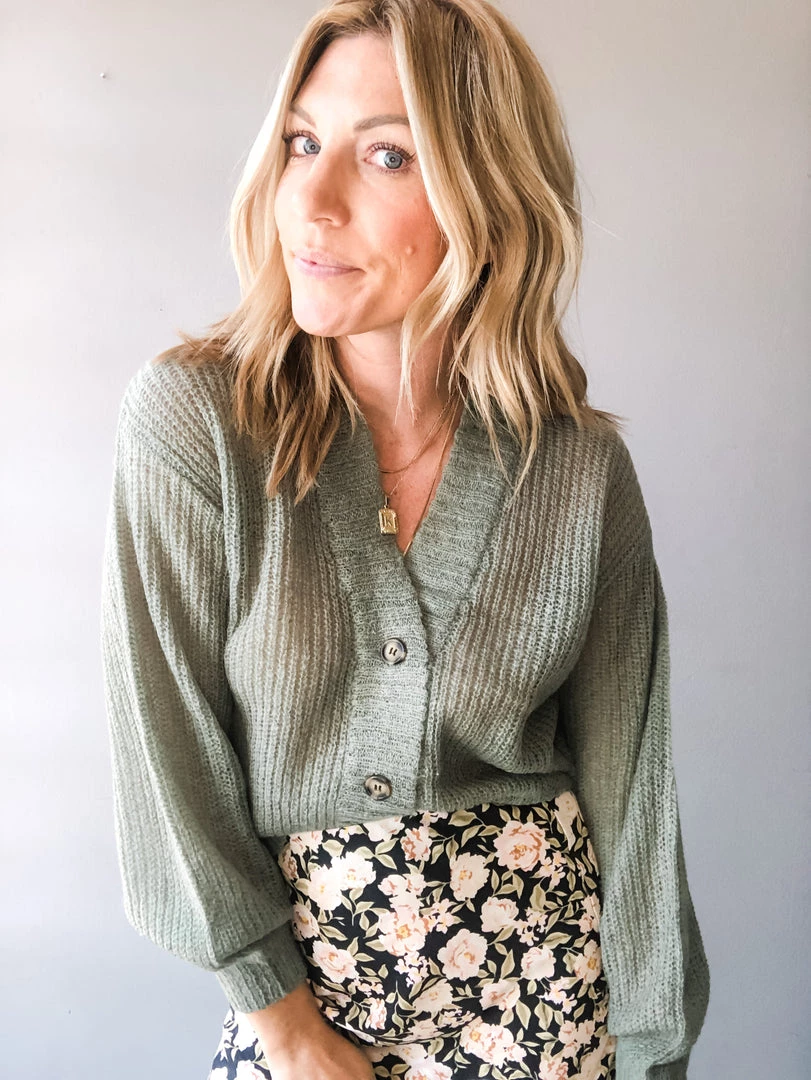 Amuse Society Clothing Grey Long Sleeve Knit Cardigan 1 Amuse Society Clothing Grey Long Sleeve Knit Cardigan