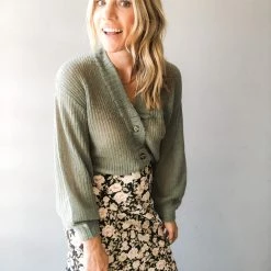 Amuse Society Clothing Grey Long Sleeve Knit Cardigan 10 Amuse Society Clothing Grey Long Sleeve Knit Cardigan