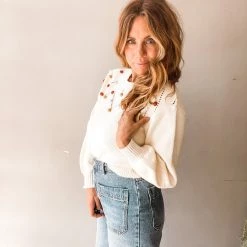 Lush Clothing On The Dotted Line Sweater