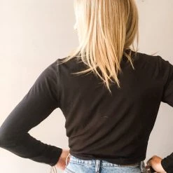 Clothing Project Social T Peyton Twist Front Bubble Tee