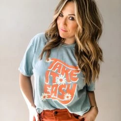 Trend Notes Take It Easy Daisy Tee