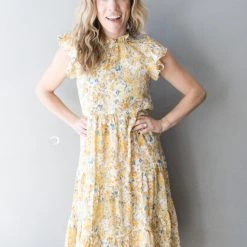 Pinch Skipping Stones Midi Dress Clothing