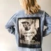 Envy Upcycle Clothing Willie Nelson 1973 Vintage Tee Flannel