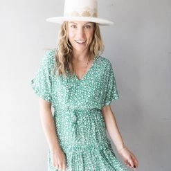 Pinch Clothing Power Greens Mini Dress