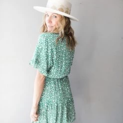 Pinch Clothing Power Greens Mini Dress