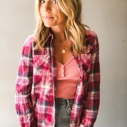 Envy Upcycle Nirvana Vintage Tee Flannel - Purple