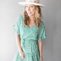 Pinch Clothing Power Greens Mini Dress