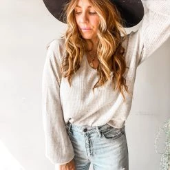 Project Social T Clothing Foley Cozy Ribbed Long Sleeve