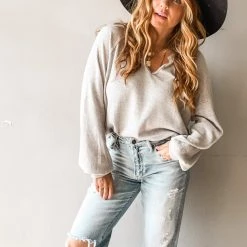 Project Social T Clothing Foley Cozy Ribbed Long Sleeve